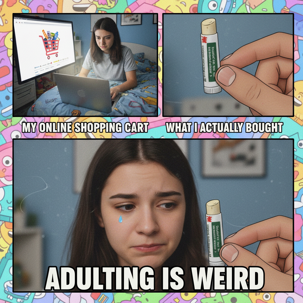 Me: *adds 17 items to cart*. Also me: *buys only a single chapstick*. The thrill is in the chase.