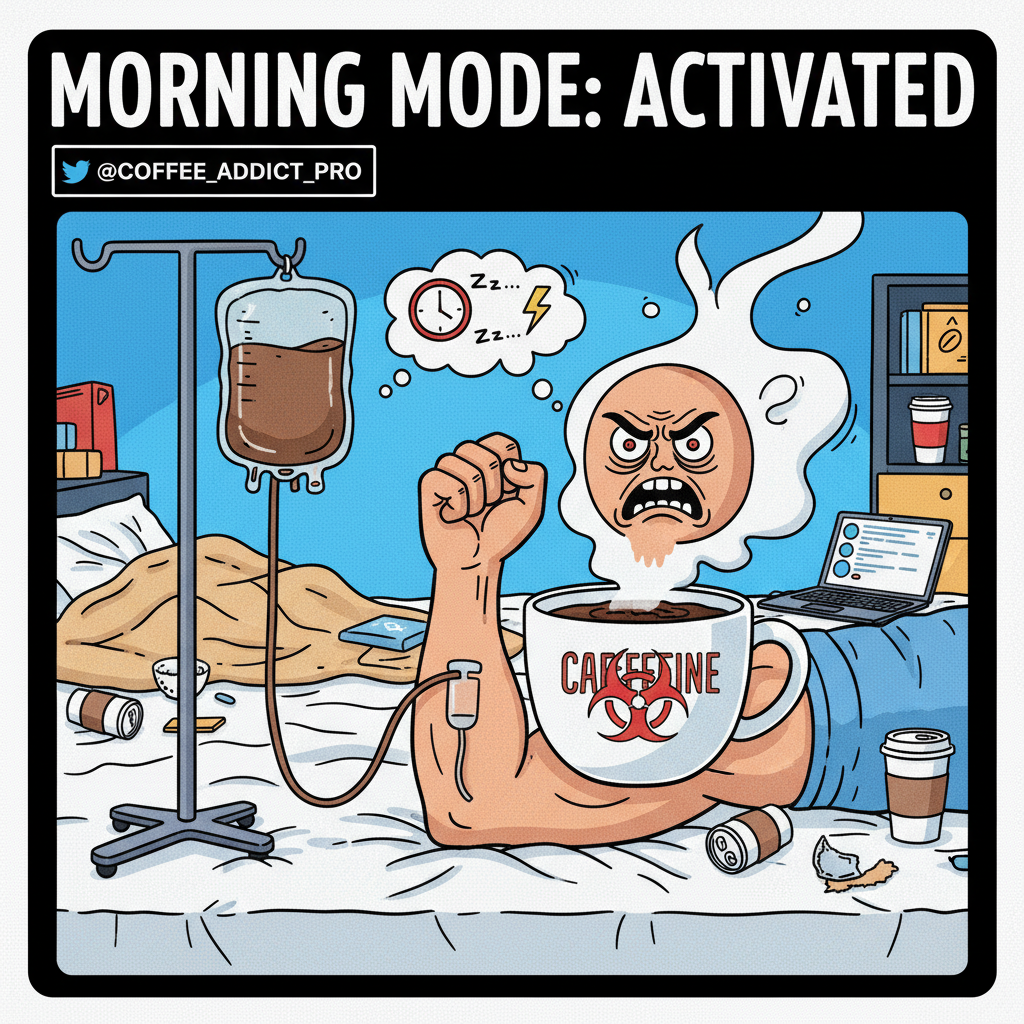 My blood type is coffee. My personality type is 'don't talk to me until I've had my coffee'.