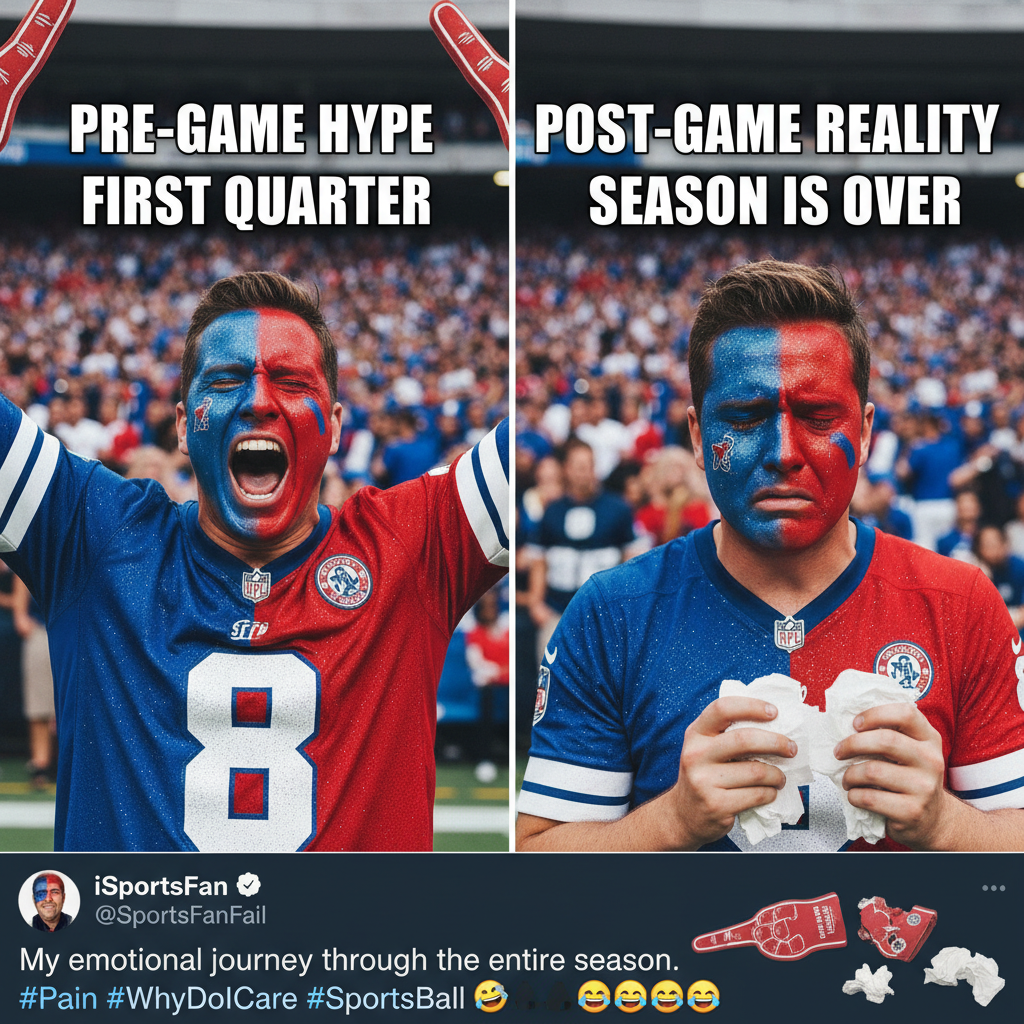 My team won. I'm getting a tattoo. My team lost. I'm burning my house down. It's called balance.