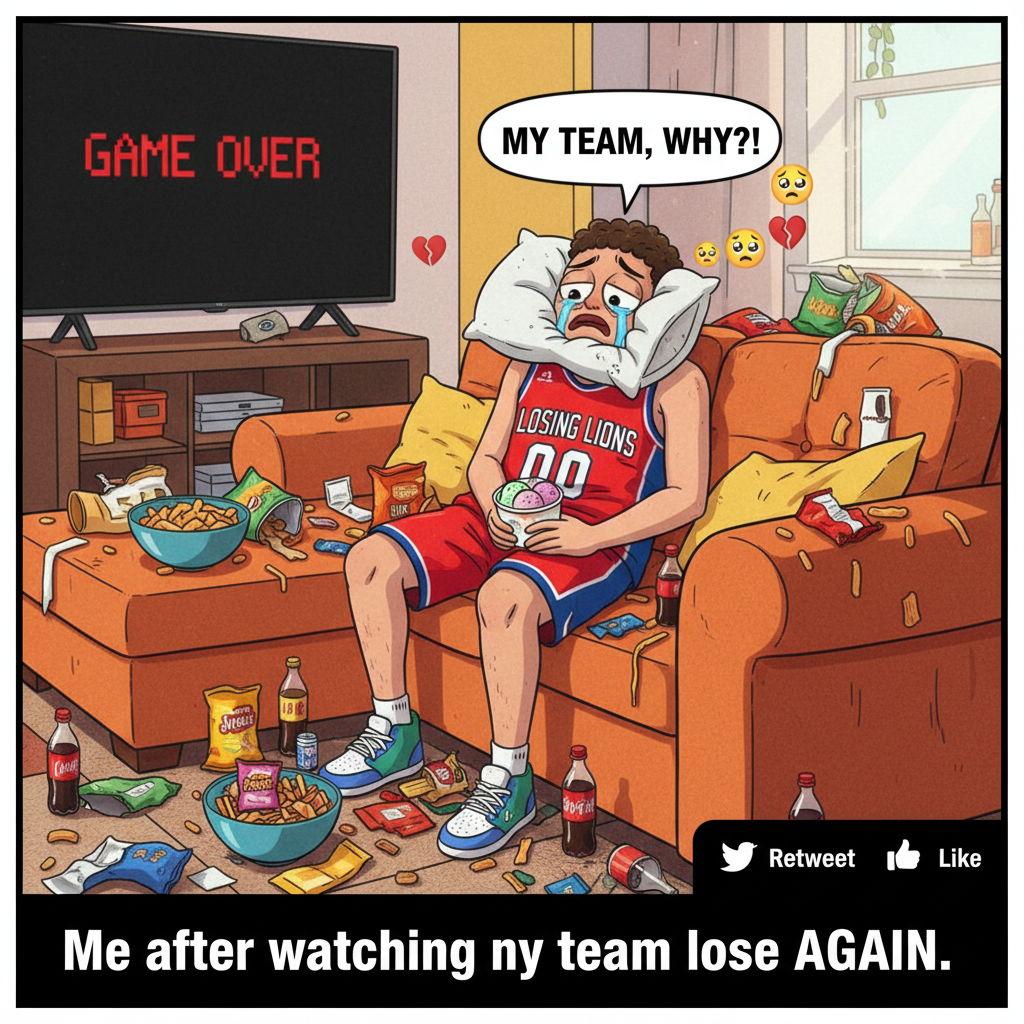 My team lost. I'm legally required to be upset for 3-5 business days.