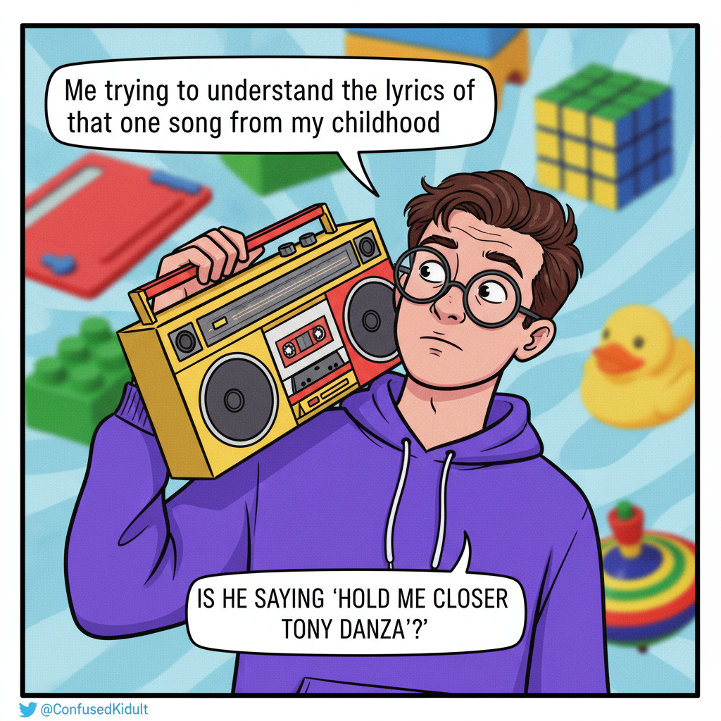 Heard a song from my childhood and now I'm questioning all my life choices.