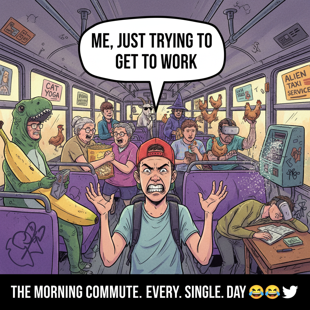 Public transport is just a social experiment on how much chaos humans can endure.