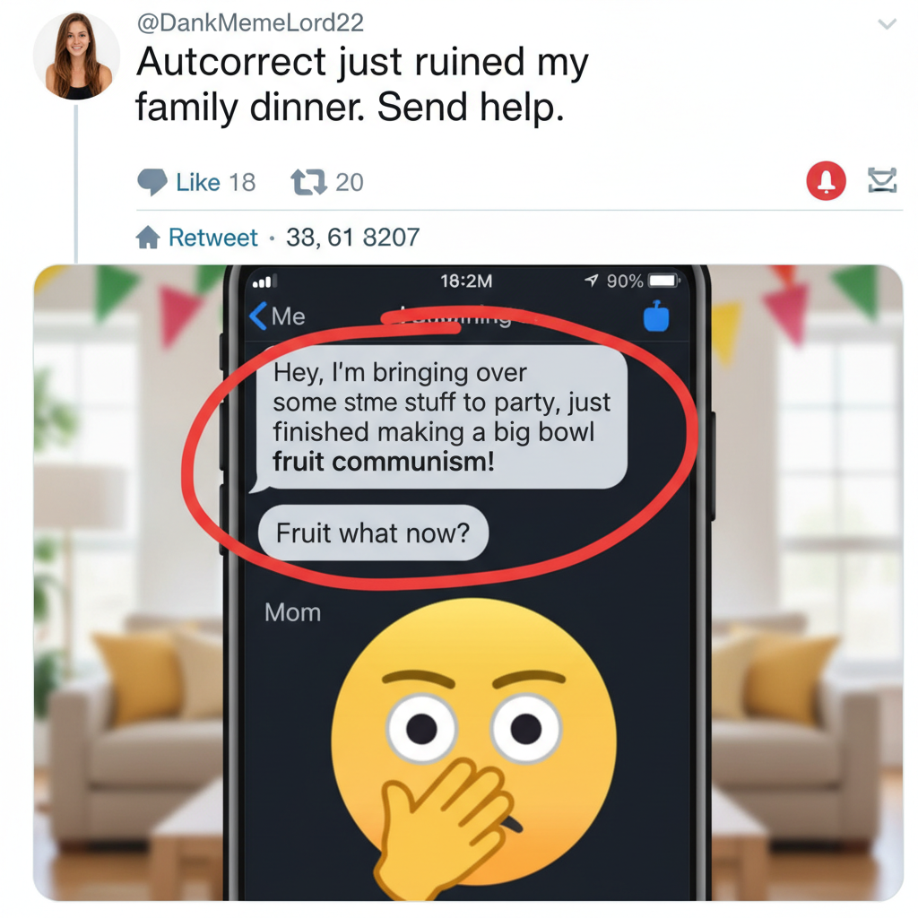 Autocorrect changed 'I'm coming' to 'I'm communism.' My boss now thinks I'm starting a revolution.