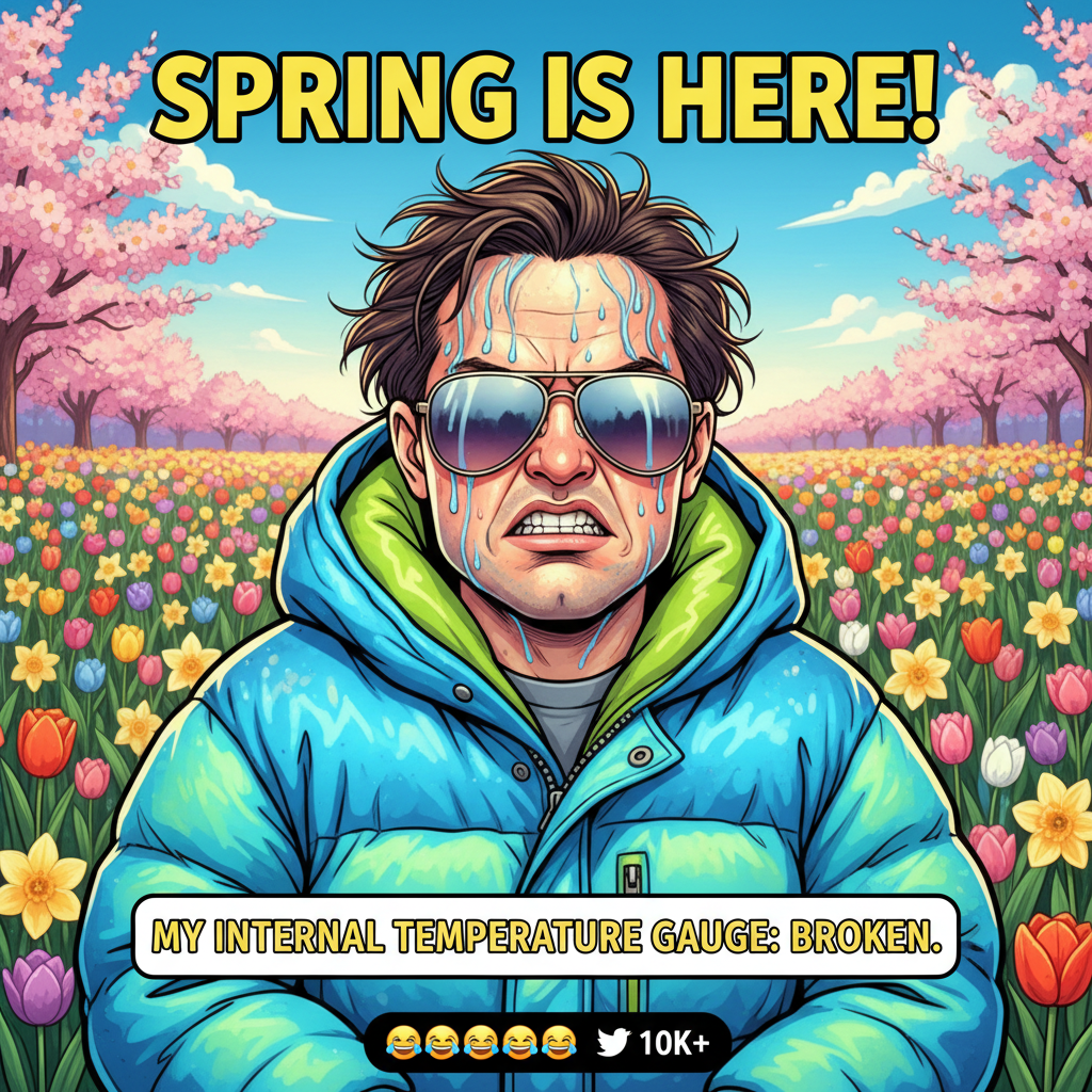 It's 70 degrees in January and I'm still complaining. Peak human condition.