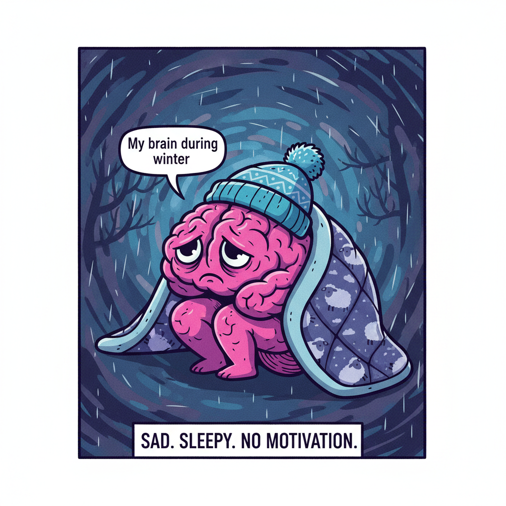 My brain cells hibernating from October to March. It's not me, it's the season. 😴