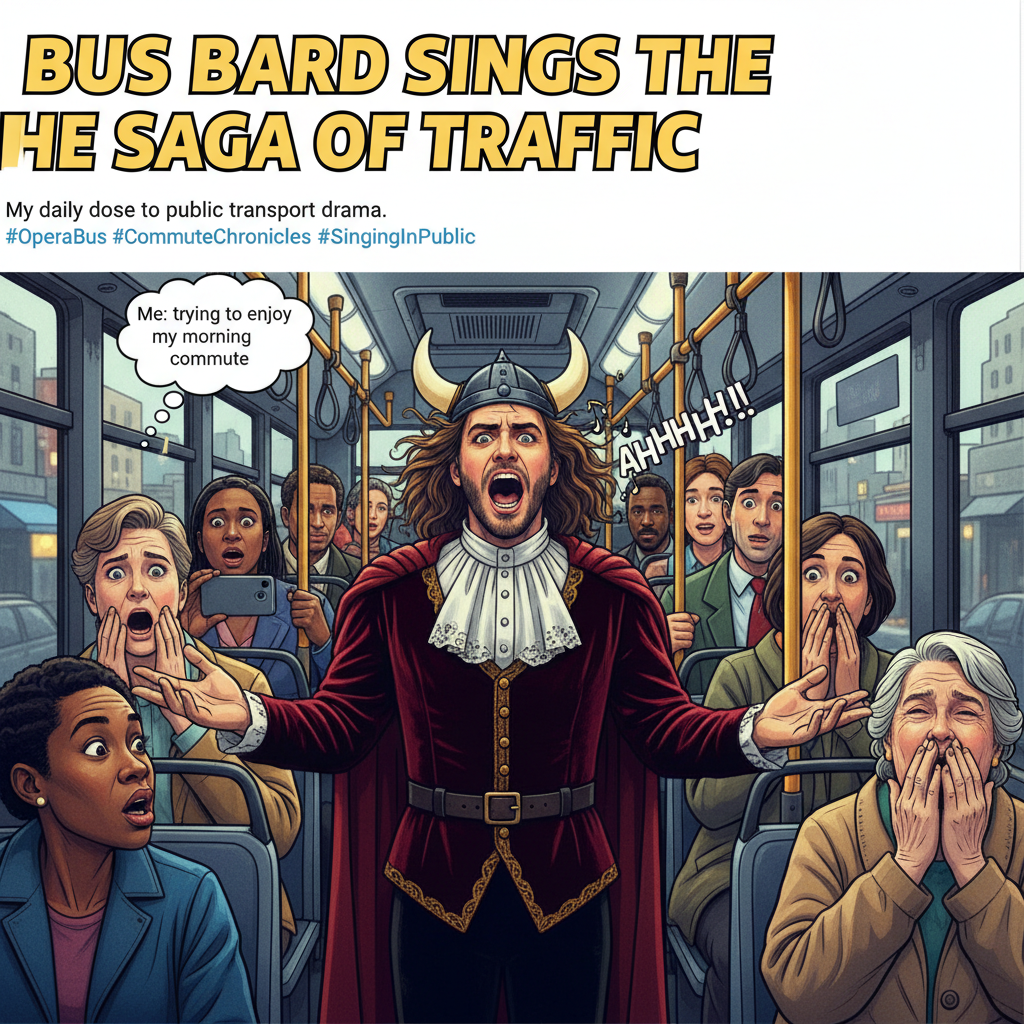 Just witnessed a full-blown opera on the bus. My commute is never boring.