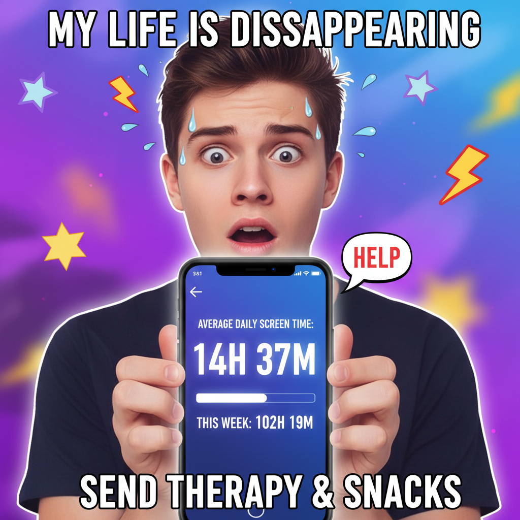 My screen time report is basically a memoir of my life. Send help.