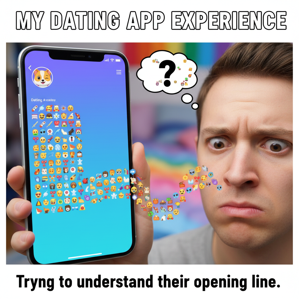 Matched with someone who only communicates in emoji. Is this a date or a puzzle?