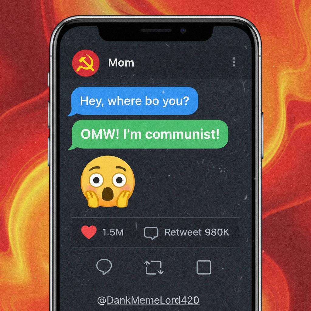 Autocorrect changed 'I'm coming' to 'I'm communist.' My boss is now very confused.