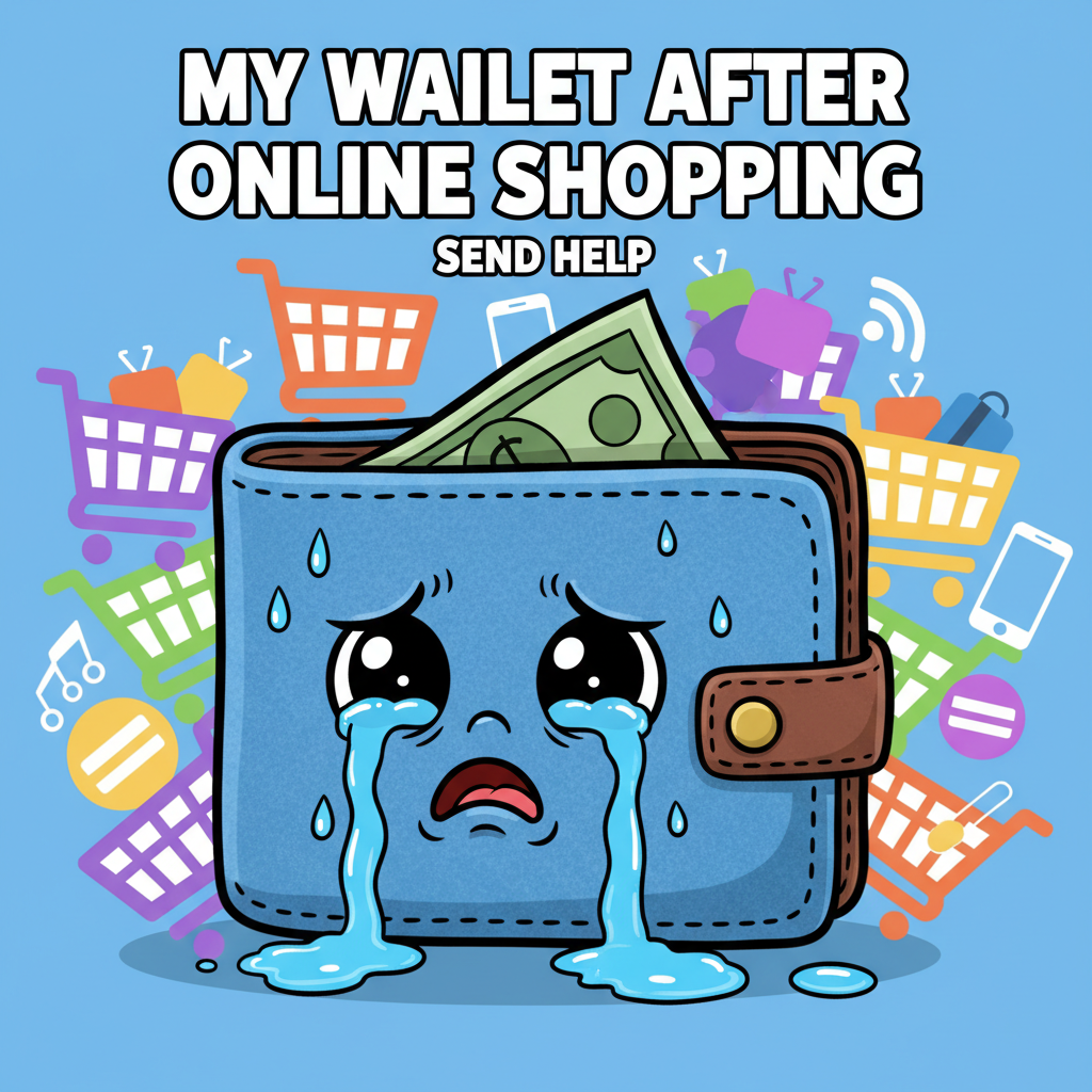 My bank account after 'just looking' at online sales. Send help & ramen.