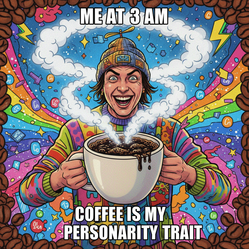 My blood type is coffee. My personality is also coffee. #CoffeeAddict