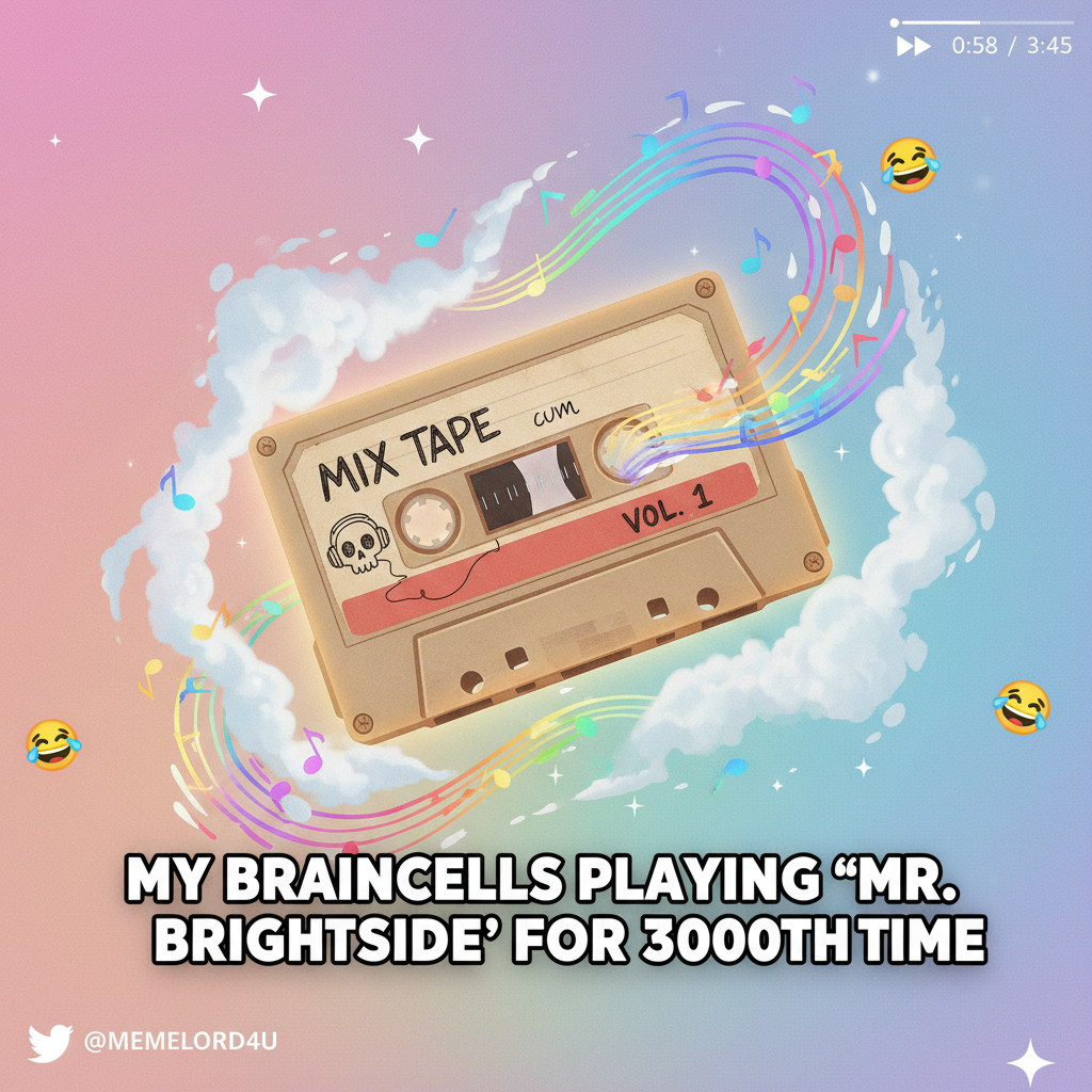 Hearing THAT song from your childhood hits different now. Instant time travel.