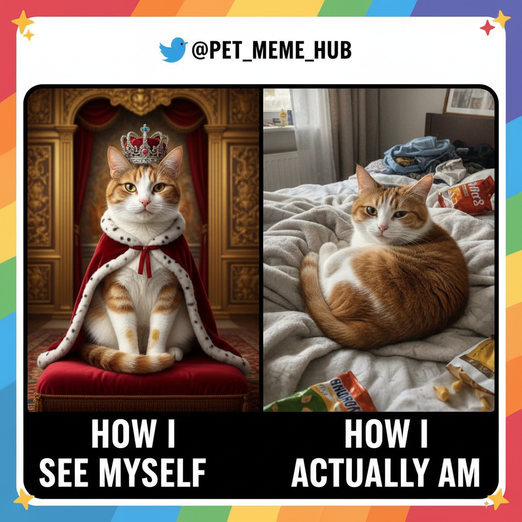 My pet is either a majestic creature or a furry potato. No in-between.