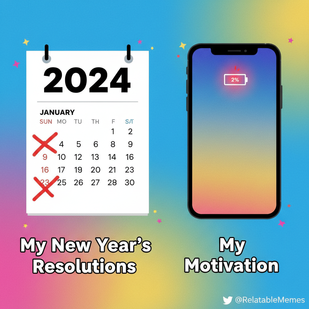 My New Year's resolution lasted longer than my phone battery. Almost.