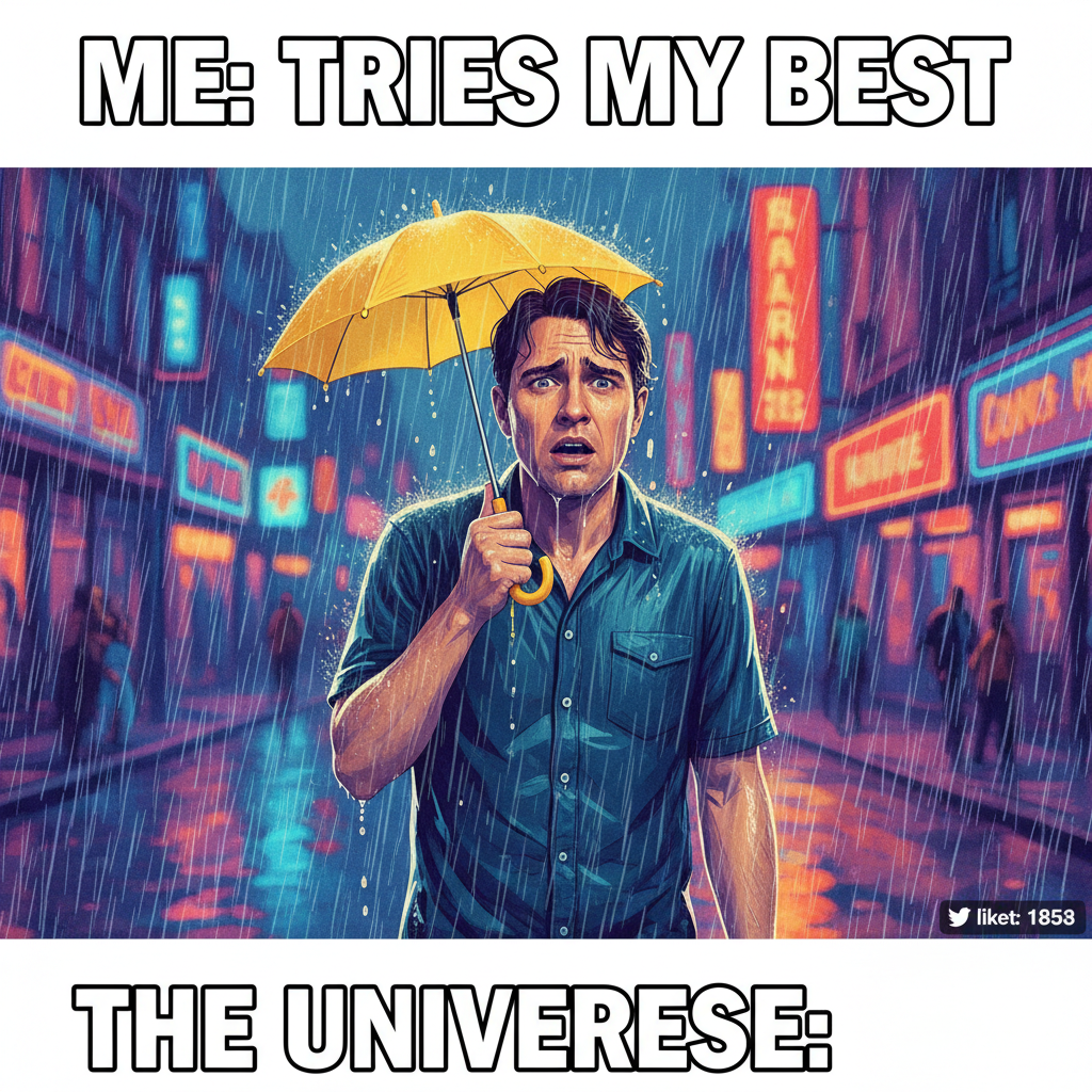 It's 70°F and raining. My ancestors fought wars for this weather? I'm suing.