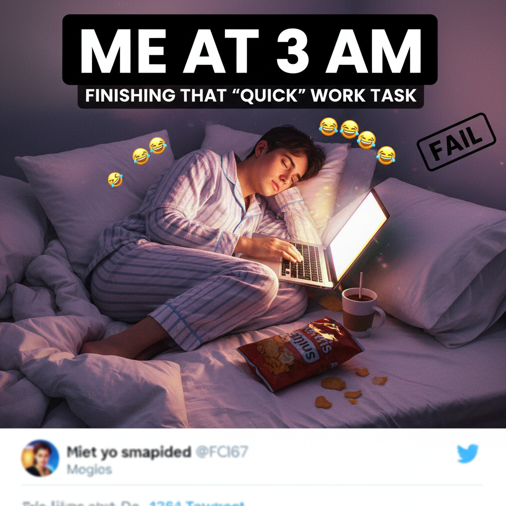 My WFH 'office' is just my bed with a laptop on my stomach. Productivity = 0.