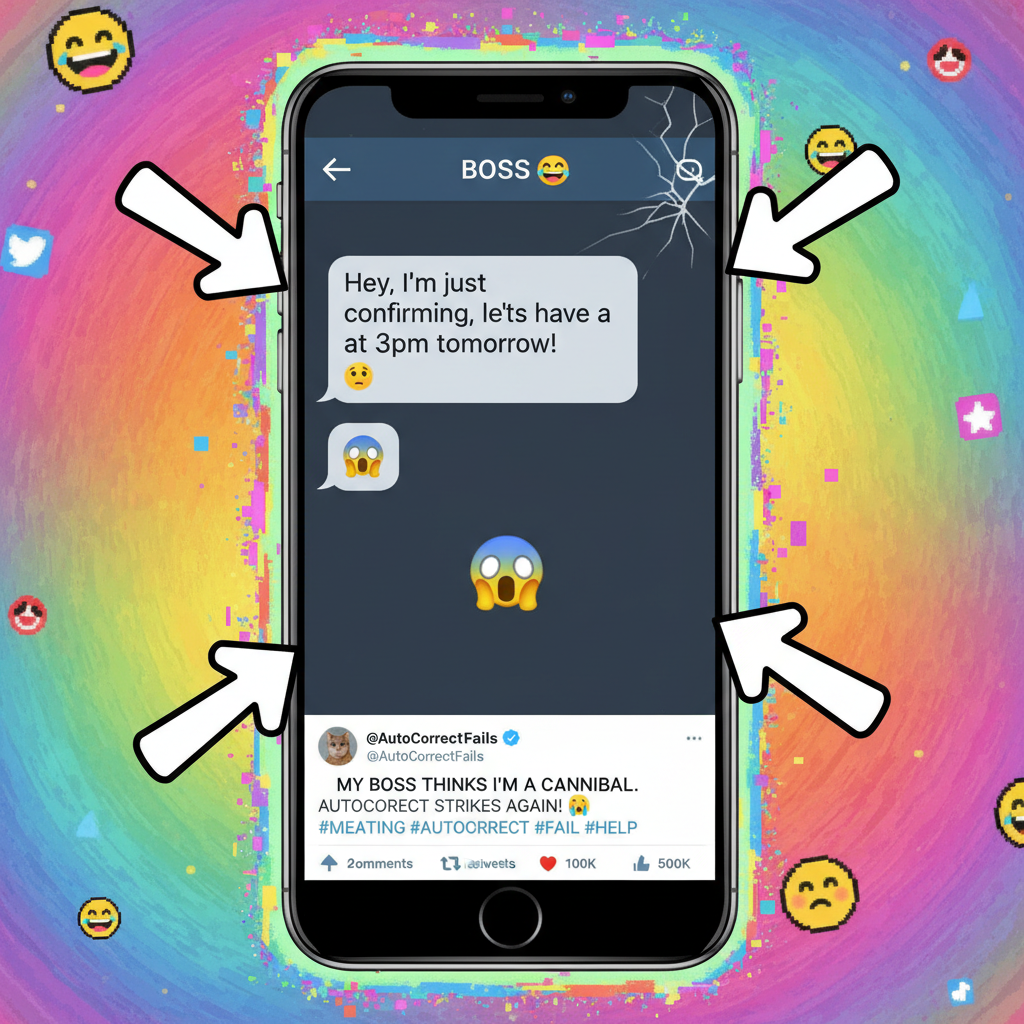 Autocorrect just changed 'meeting' to 'meating'. My boss is going to love this.