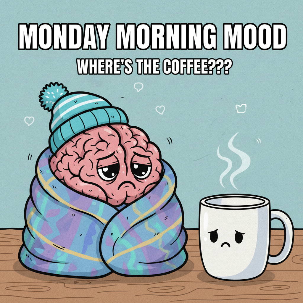 My brain cells hibernating until spring. Send coffee & sunshine.