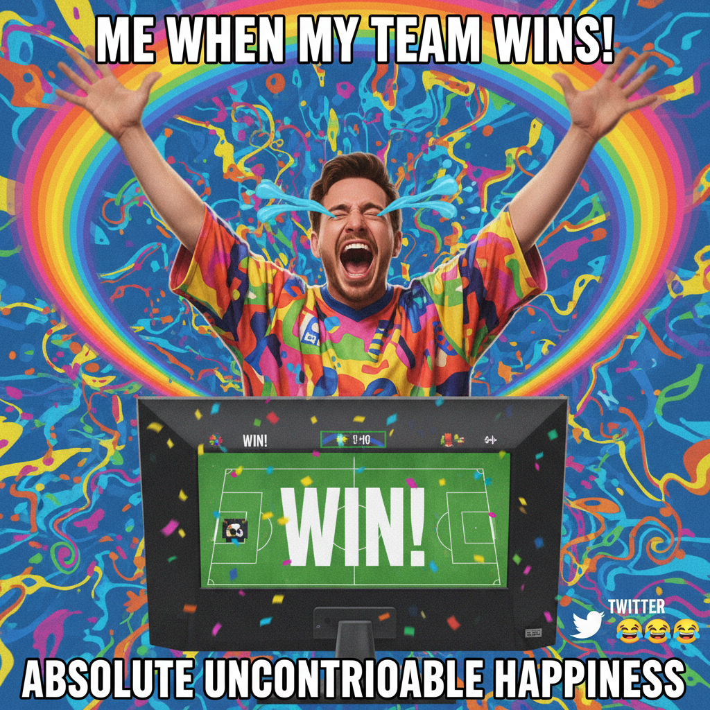 My team scored. My neighbors definitely think I'm being attacked.