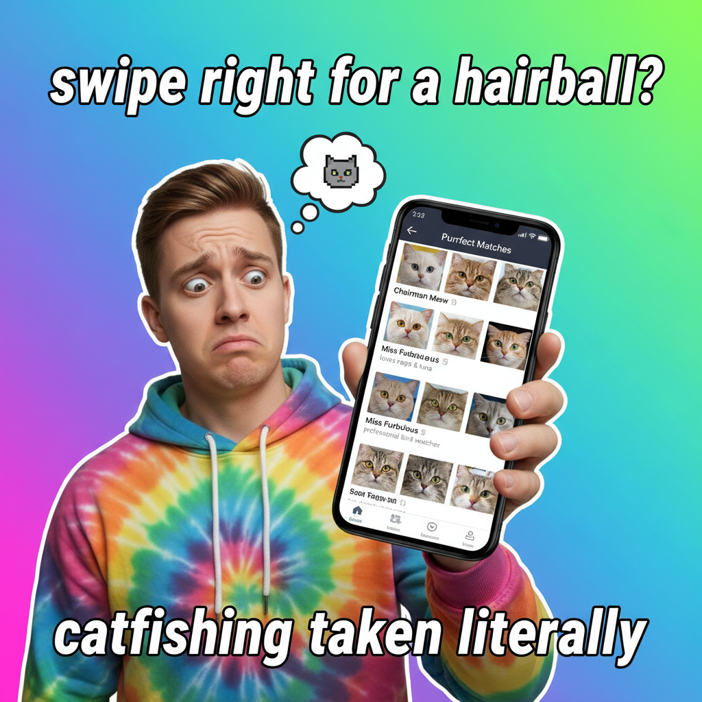 Matched with someone who only posts pics with their cat. I think I'm dating the cat.