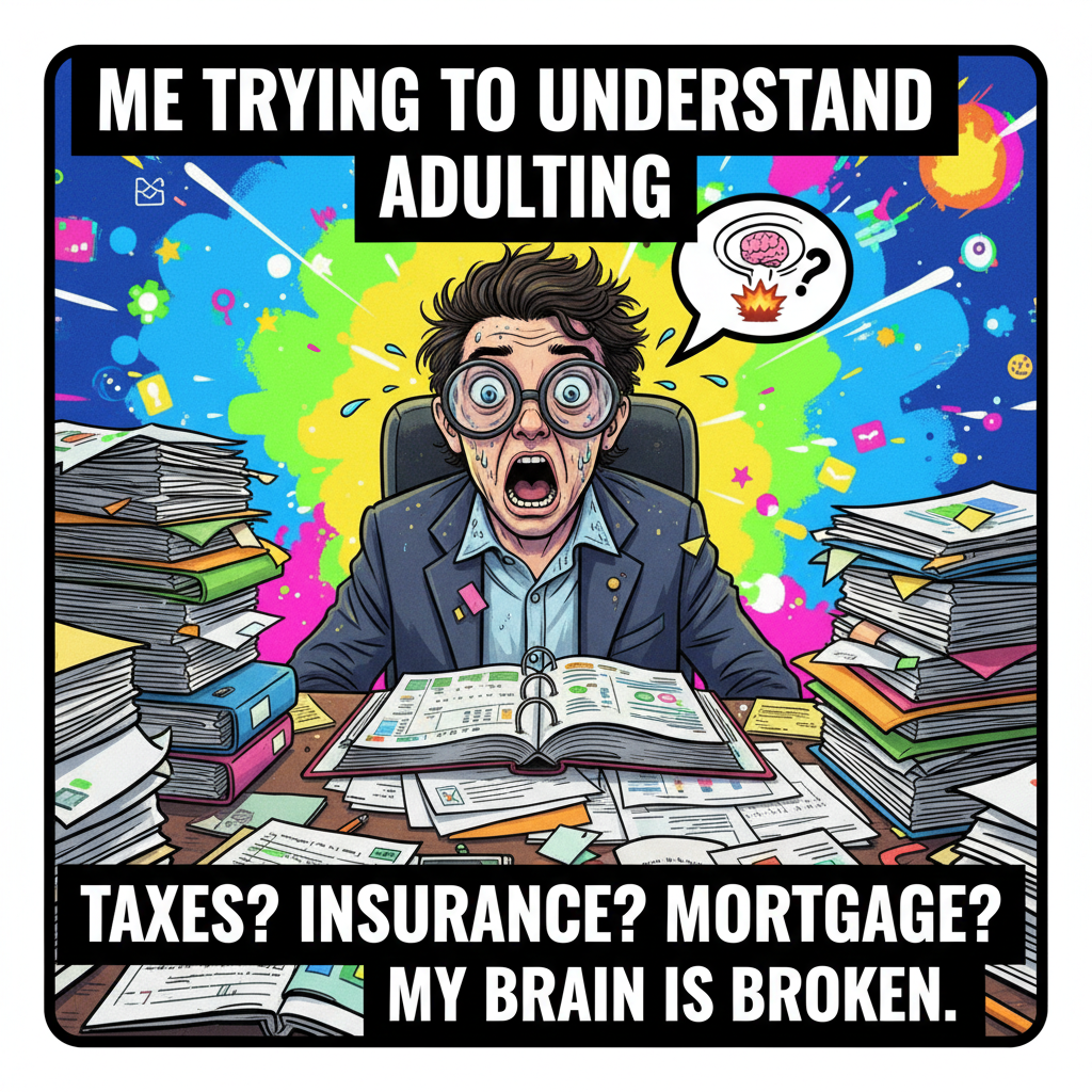 Just spent 3 hours trying to understand my health insurance. Adulting is a scam.