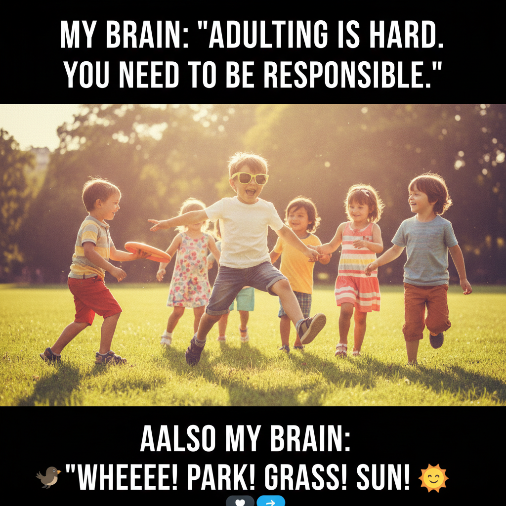 The smell of freshly cut grass just unlocked 10,000 childhood memories. My brain is a time machine.