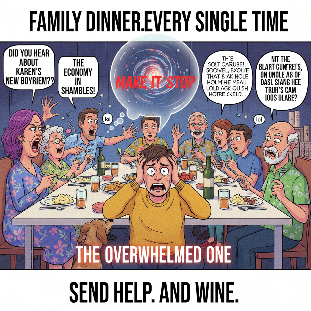 Grandma just asked if my 'internet friends' are real. Send wine. Lots of wine.