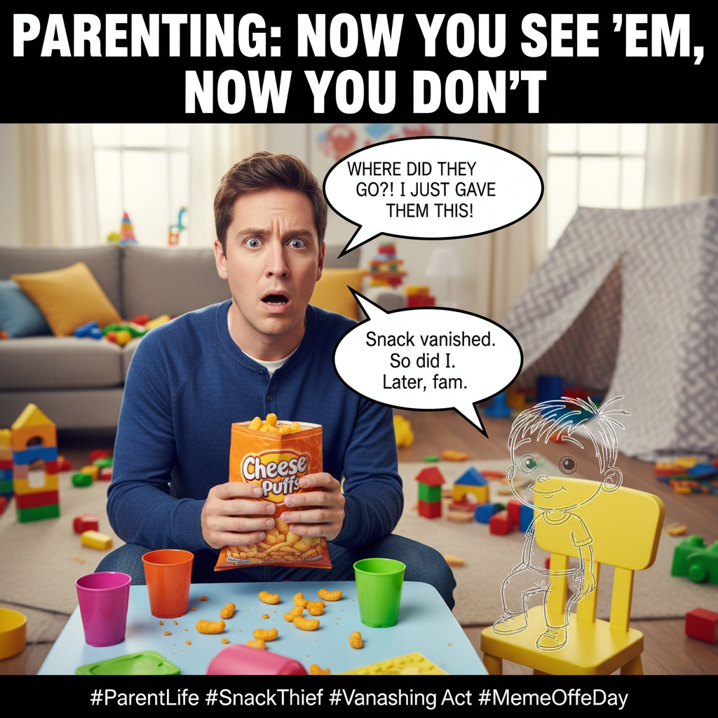 My kid just asked if their imaginary friend could have a snack. I said yes. Send help.