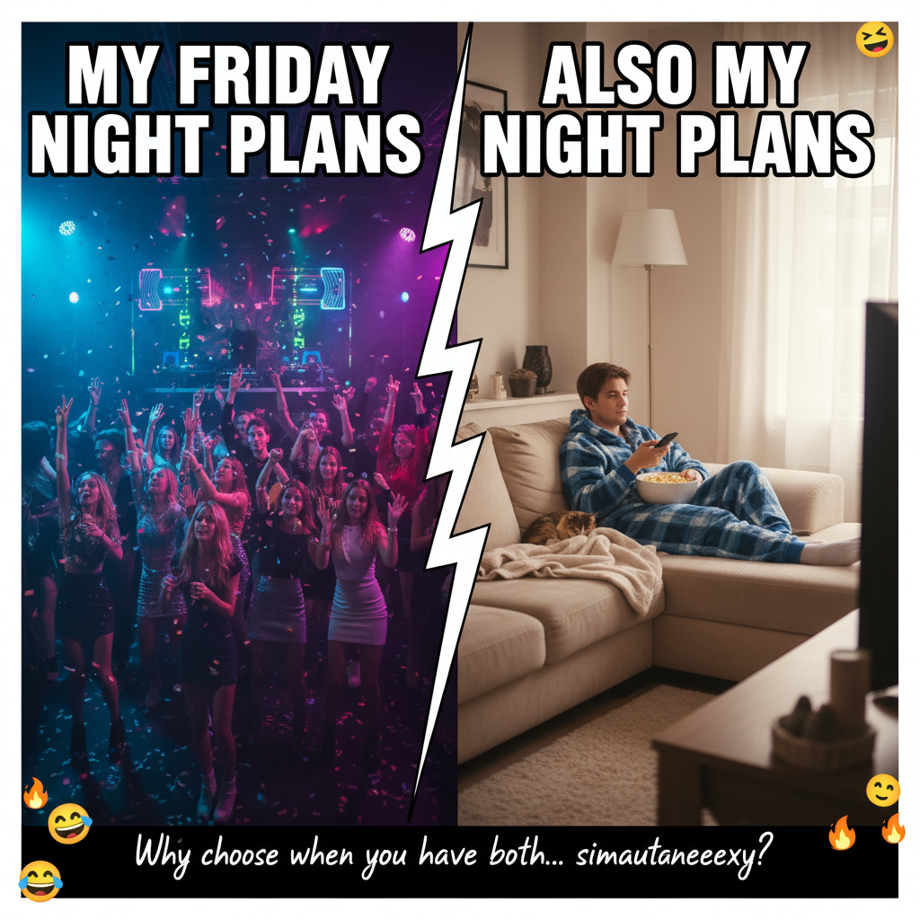 Friday night plans: clubbing. Friday night reality: debating if I should rewatch The Office or Parks & Rec.