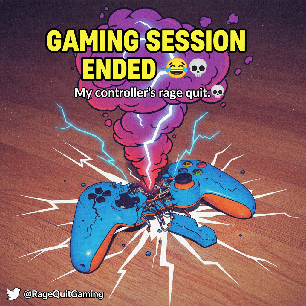 My controller just flew across the room. It's not my fault, it's the game's physics.