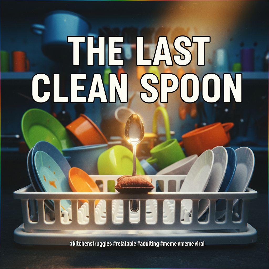 Adulting is just making sure you have enough clean spoons for the week.