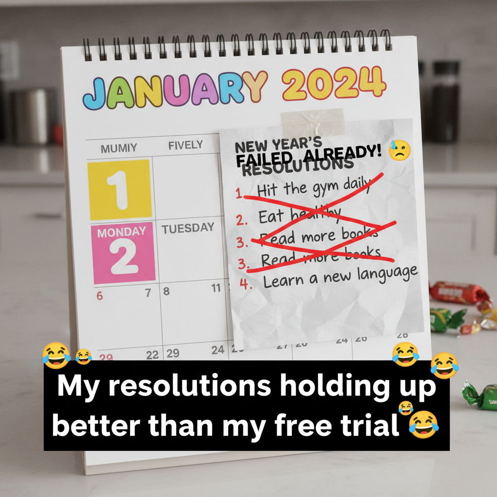 My New Year's resolution lasted until January 2nd. At least I tried?