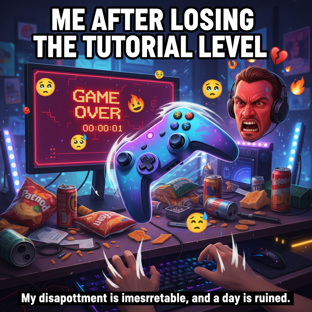 My controller just flew across the room. It's not rage, it's 'intense strategic recalibration.'