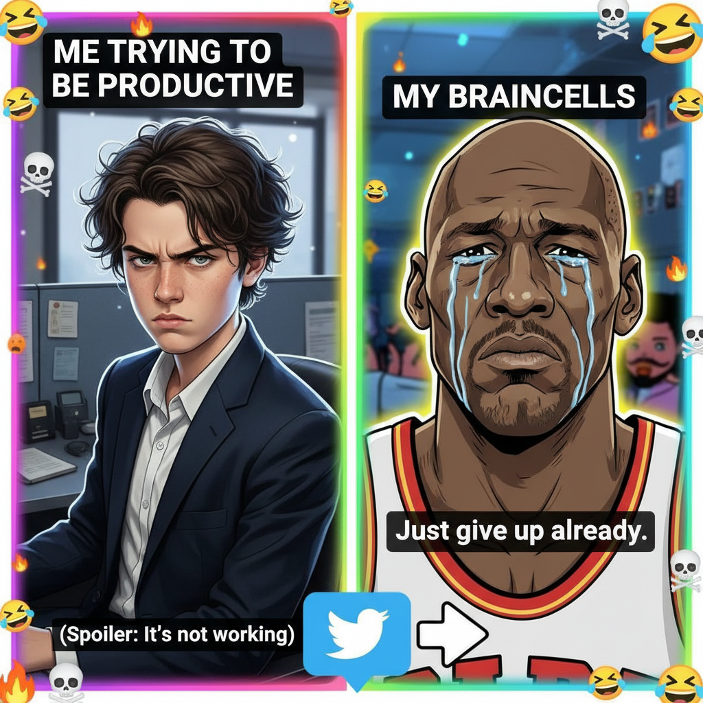 When you try to be serious but your friend sends you that one celebrity meme face.