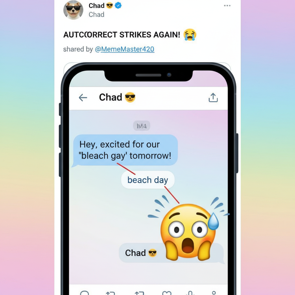 My phone just autocorrected 'beach day' to 'bleach gay.' I'm never texting again.