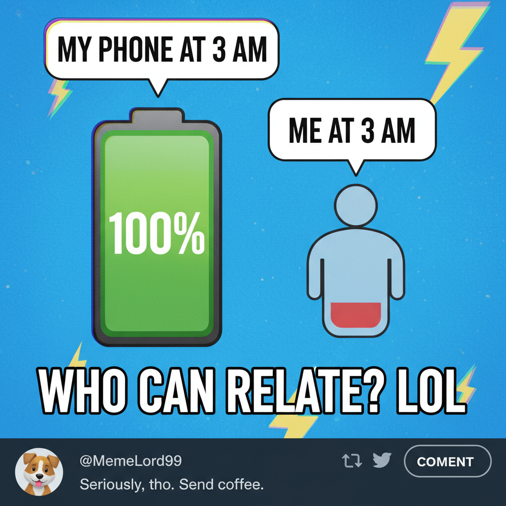 My phone battery is at 100% but my social battery is at 2%. Send help (and chargers).