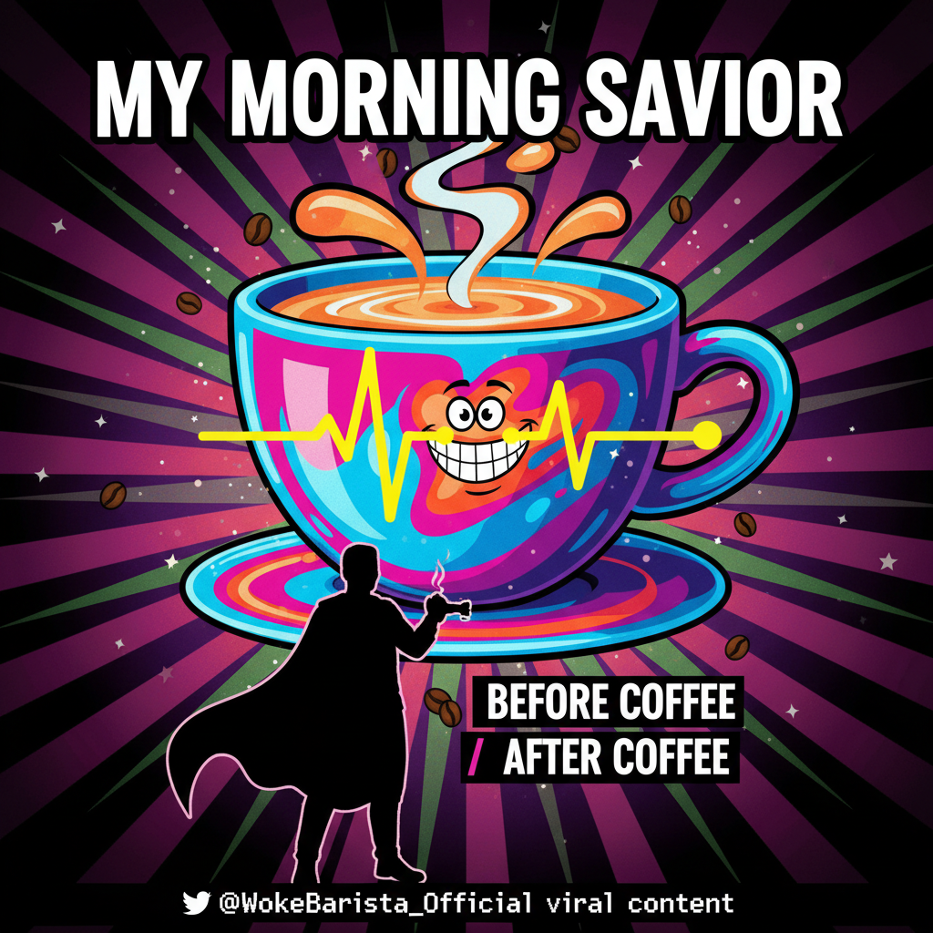 My blood type is coffee. My spirit animal is a barista.