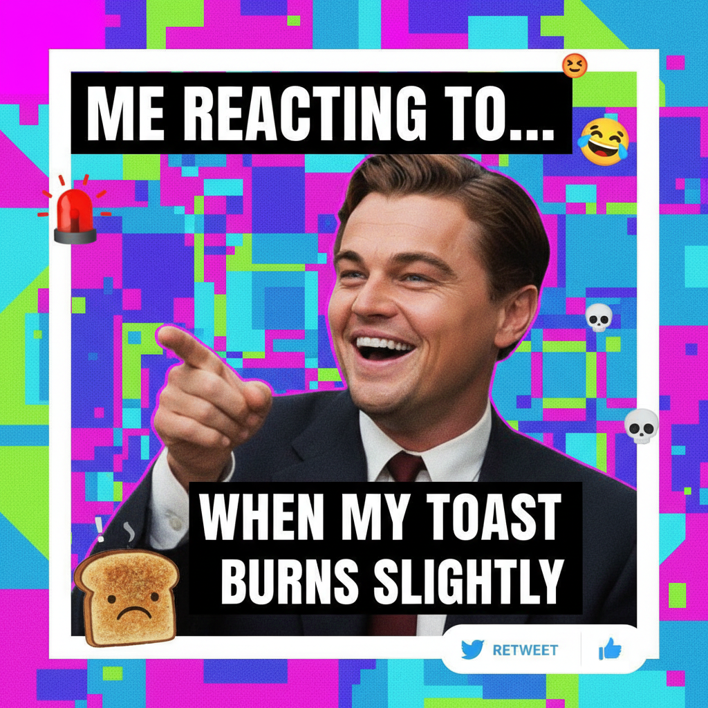 Me reacting to literally any minor inconvenience. (Insert Leo DiCaprio meme)