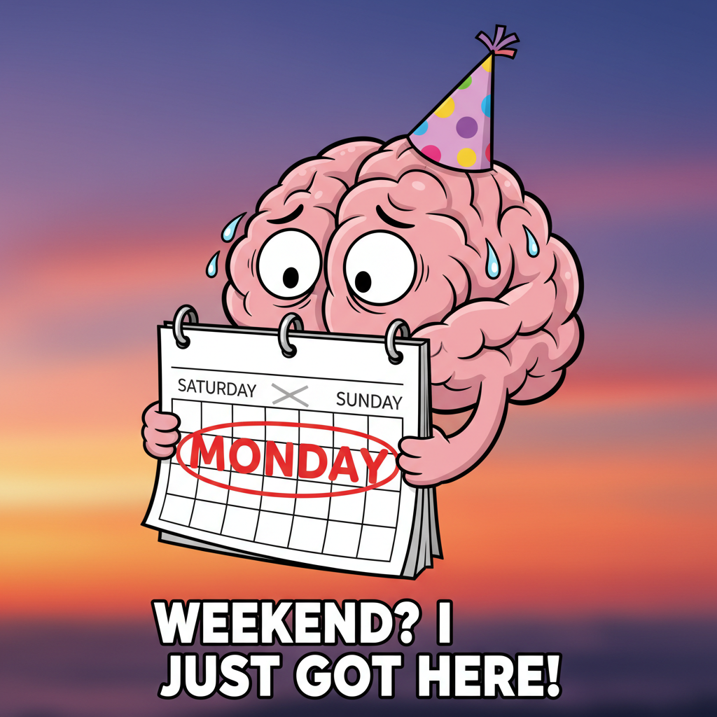 My brain trying to process that it's already Sunday night