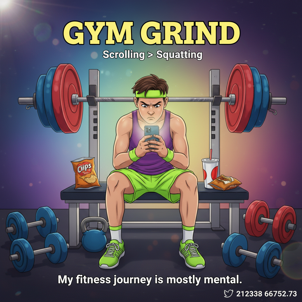 My 'gym buddy' is just me staring at my phone between sets. Peak performance.