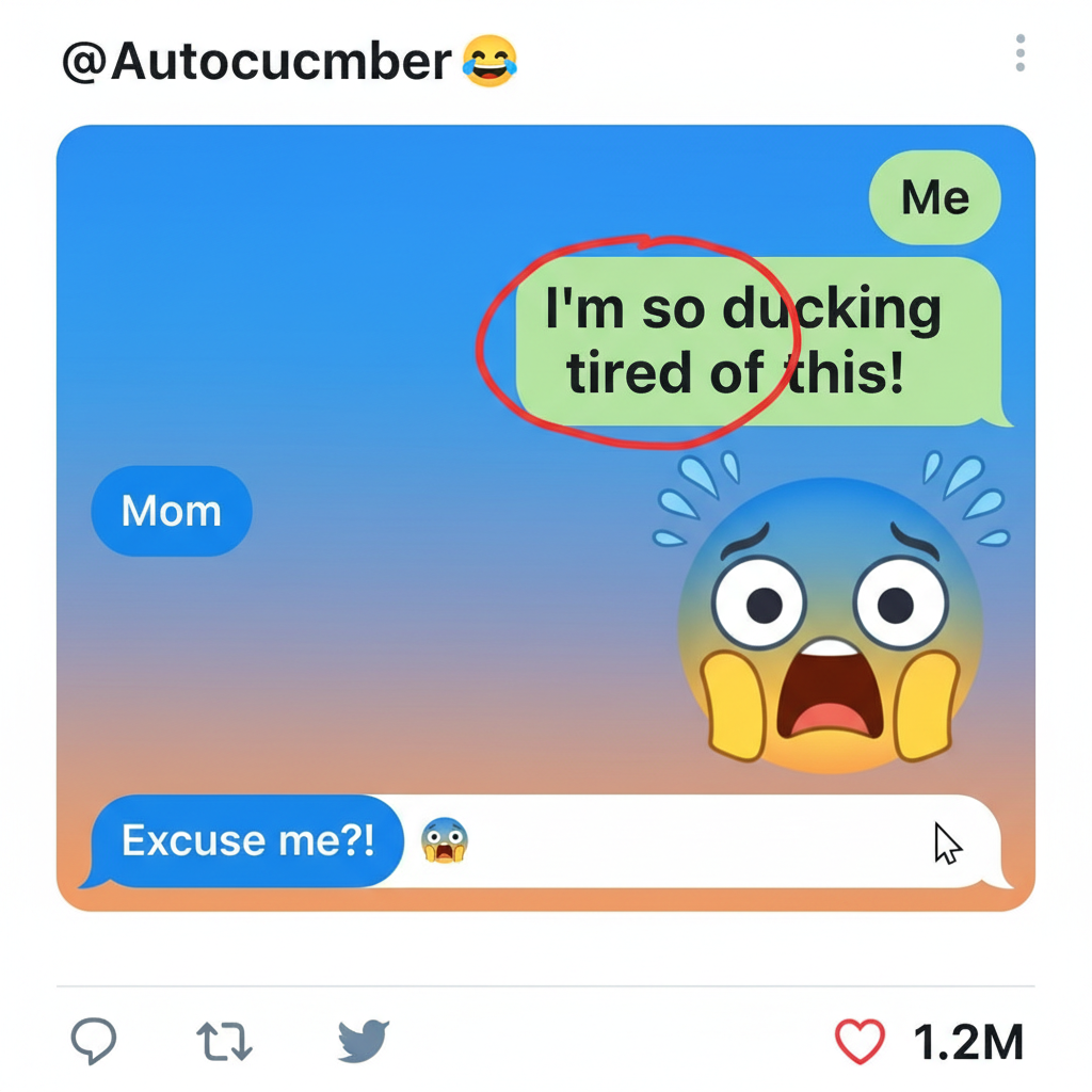 Autocorrect just told my boss I'd 'ducking' do it. My career is over.