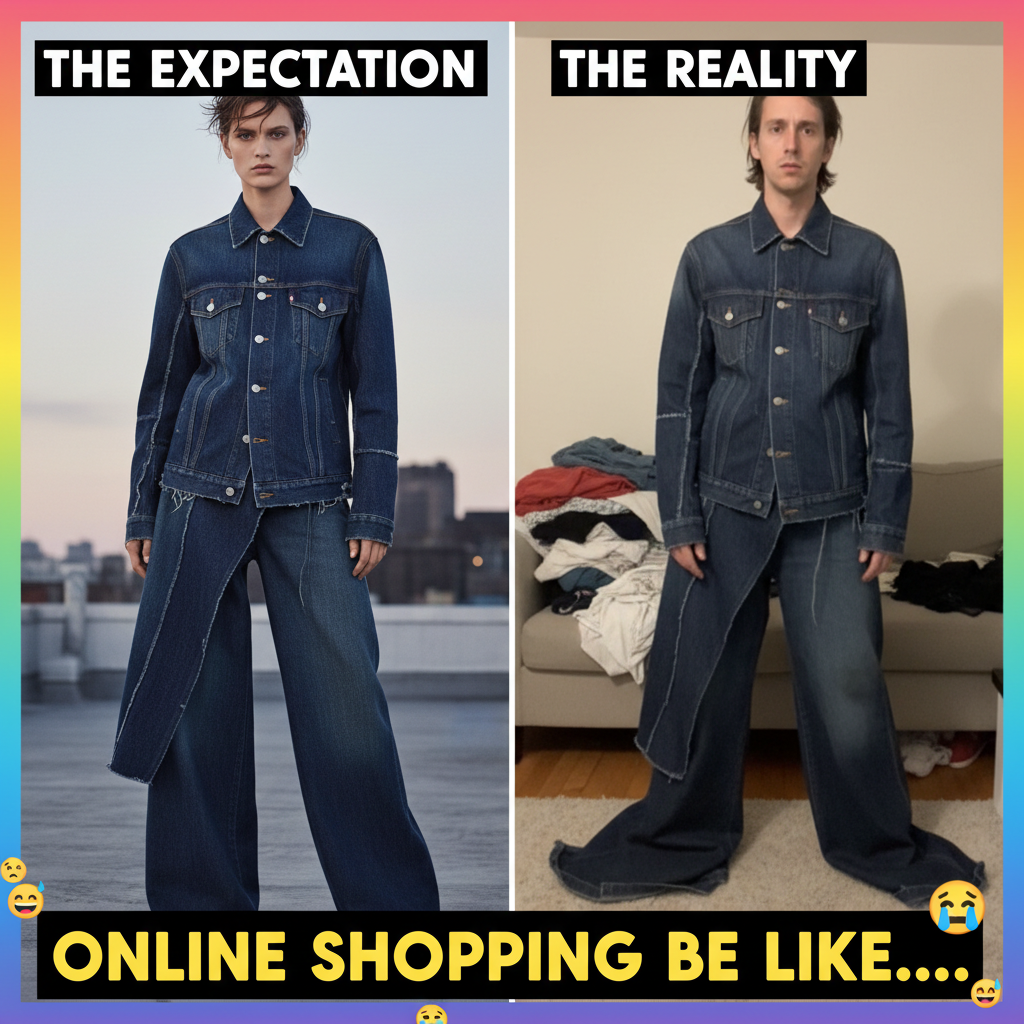 My online shopping regret arrived. It looks nothing like the model. Send help.