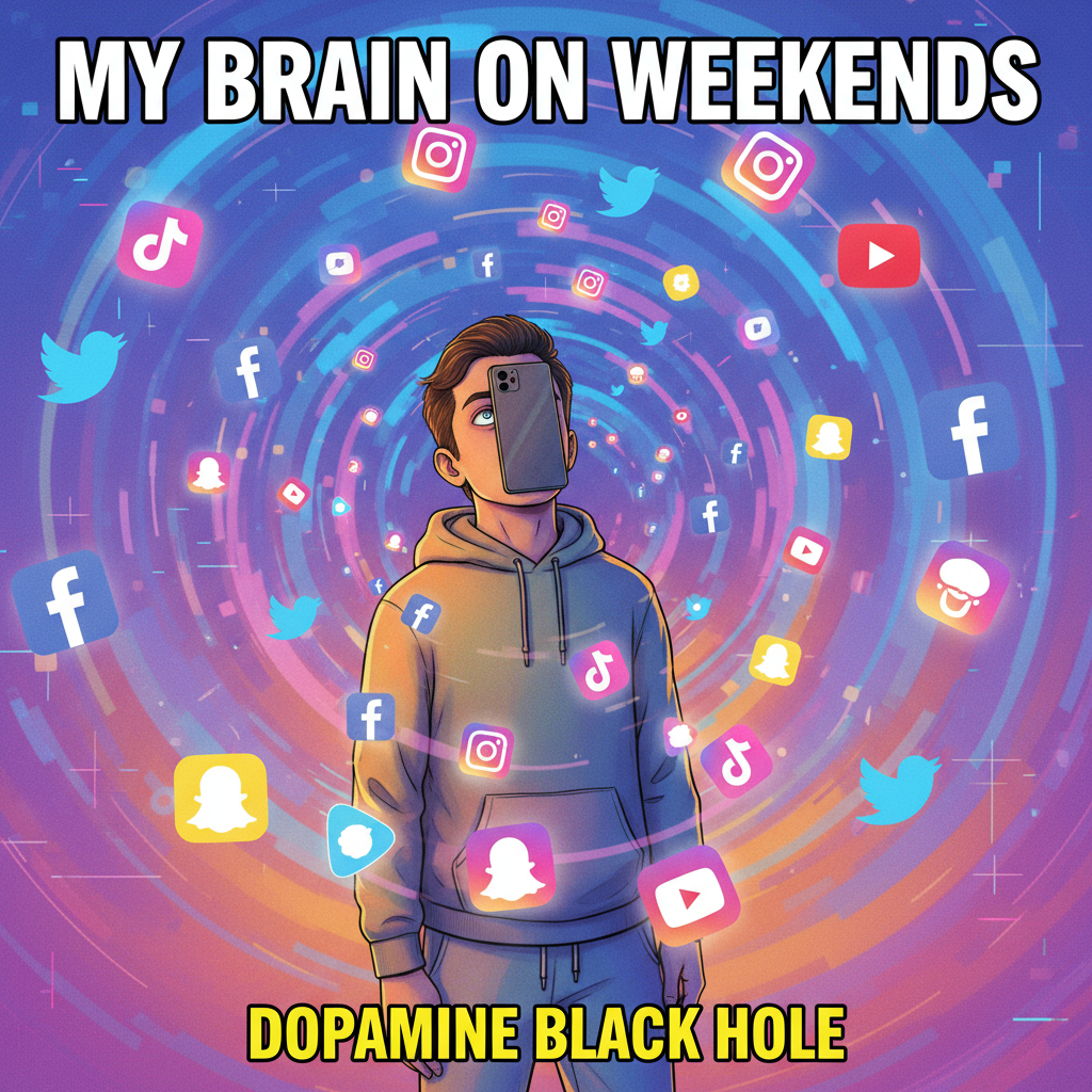 Me: I'll just check Twitter for 5 mins. *3 hours later* My brain cells: Adios.