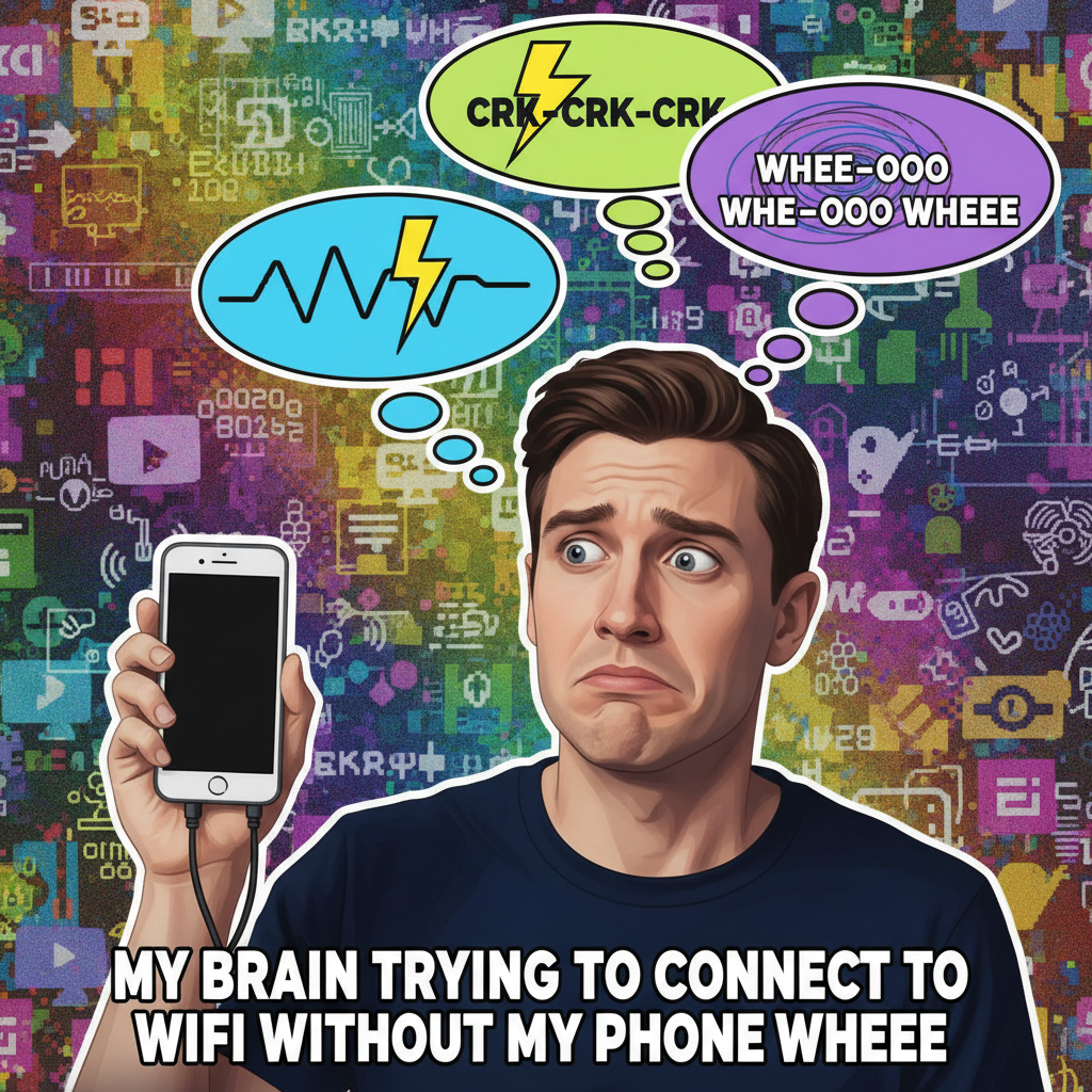 The wifi went down. I'm pretty sure I just heard dial-up tones in my head.