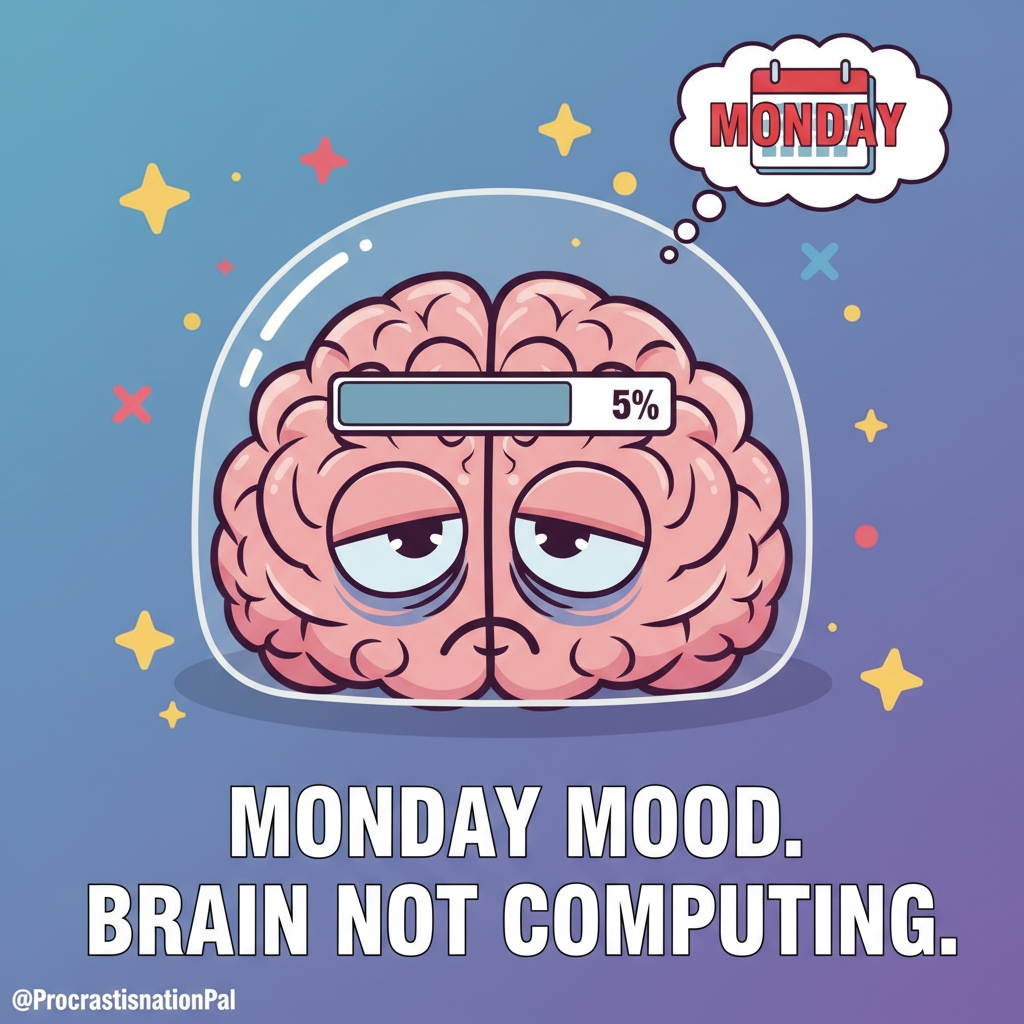 Monday morning: My brain is still buffering. Please try again Wednesday.