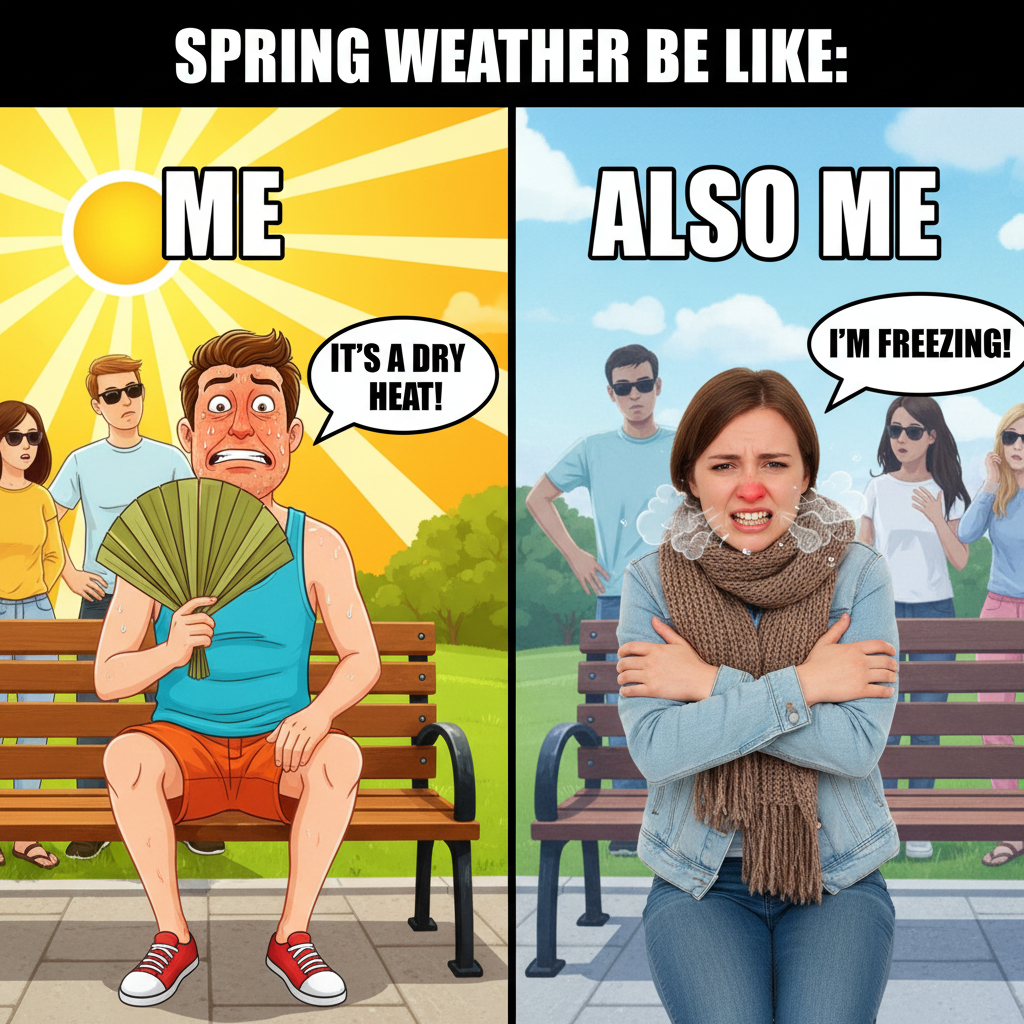 It's 70 degrees and sunny. Someone, somewhere, is still complaining it's too hot/cold/humid.