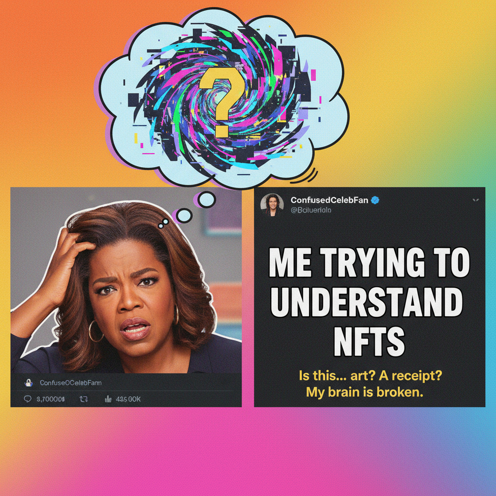 Me watching literally any celebrity try to explain NFTs.