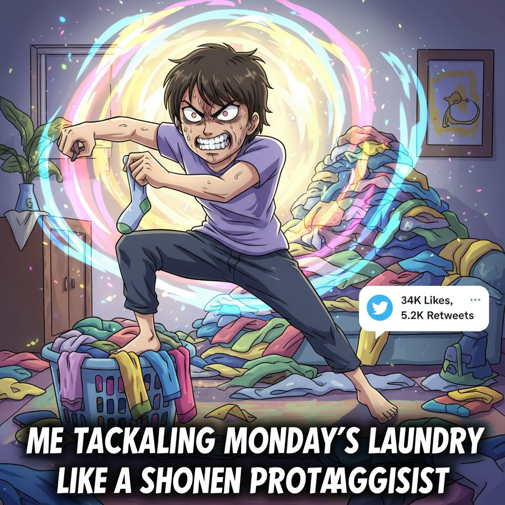 Me trying to use anime logic to solve my real-life problems.