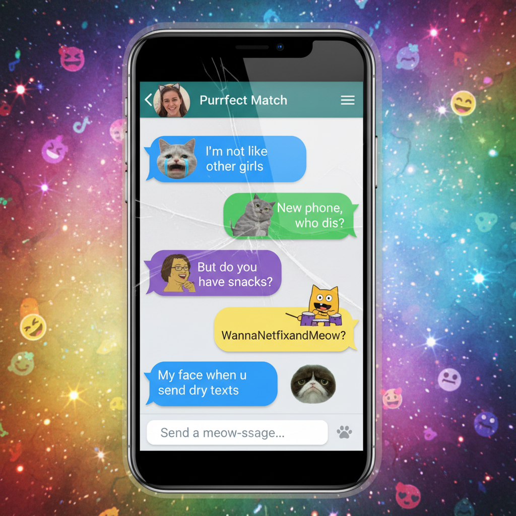 Matched with someone who only sends cat memes. Is this love or just purr-fectly weird?