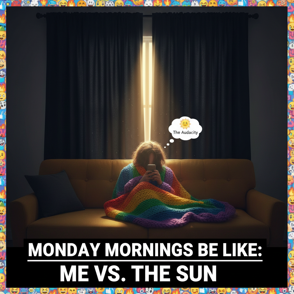 My therapist told me to embrace the darkness. So I bought black-out curtains. #SeasonalDepression